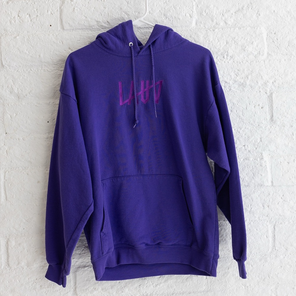Lauv XXL Comfy Hanes Purple Hoodie